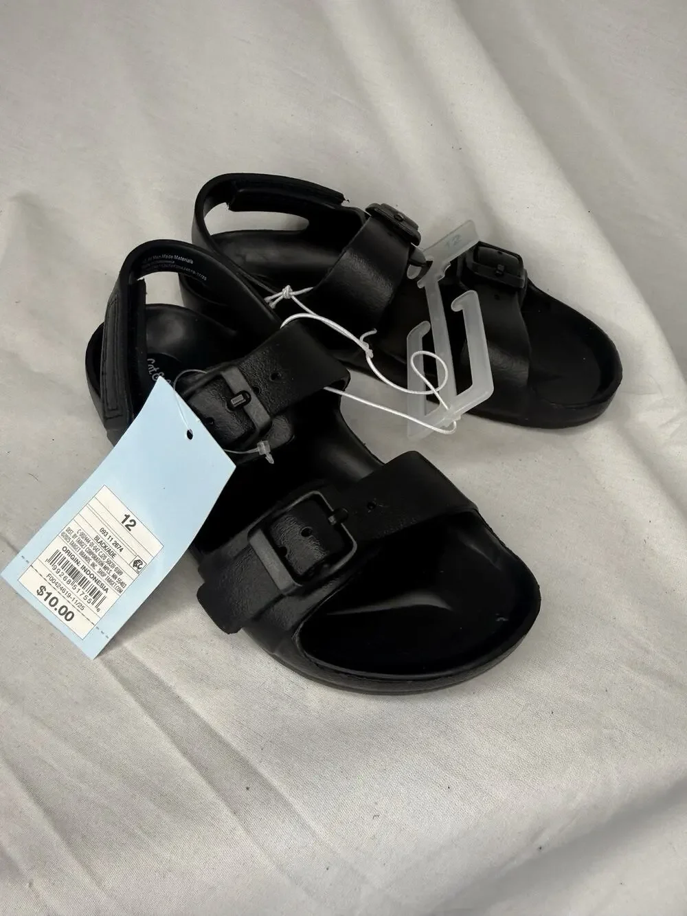Cat & Jack Toddler Ade Blown EVA Sandals, 12T, NWT